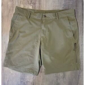 The North Face Rolling Sun Flash Dry Shorts Men's 34 Green Stretch 9" Inseam EUC
